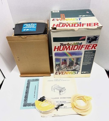 NOS TurboMist EVENMIST 25000 Sq Ft Humidifier Any Fan Forced Heating Automat