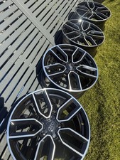 Genuine AUDI A3 S3 8V 18” Alloys Gloss Black Diamond Cut 8V0601025M 5x112 ET51