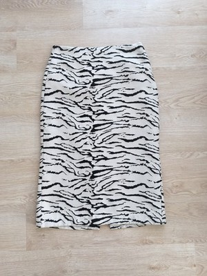 Bleistiftrock Midi. NEU! H&M Edition. Gr.42(Wie 40) Zebra Muster. NP45 