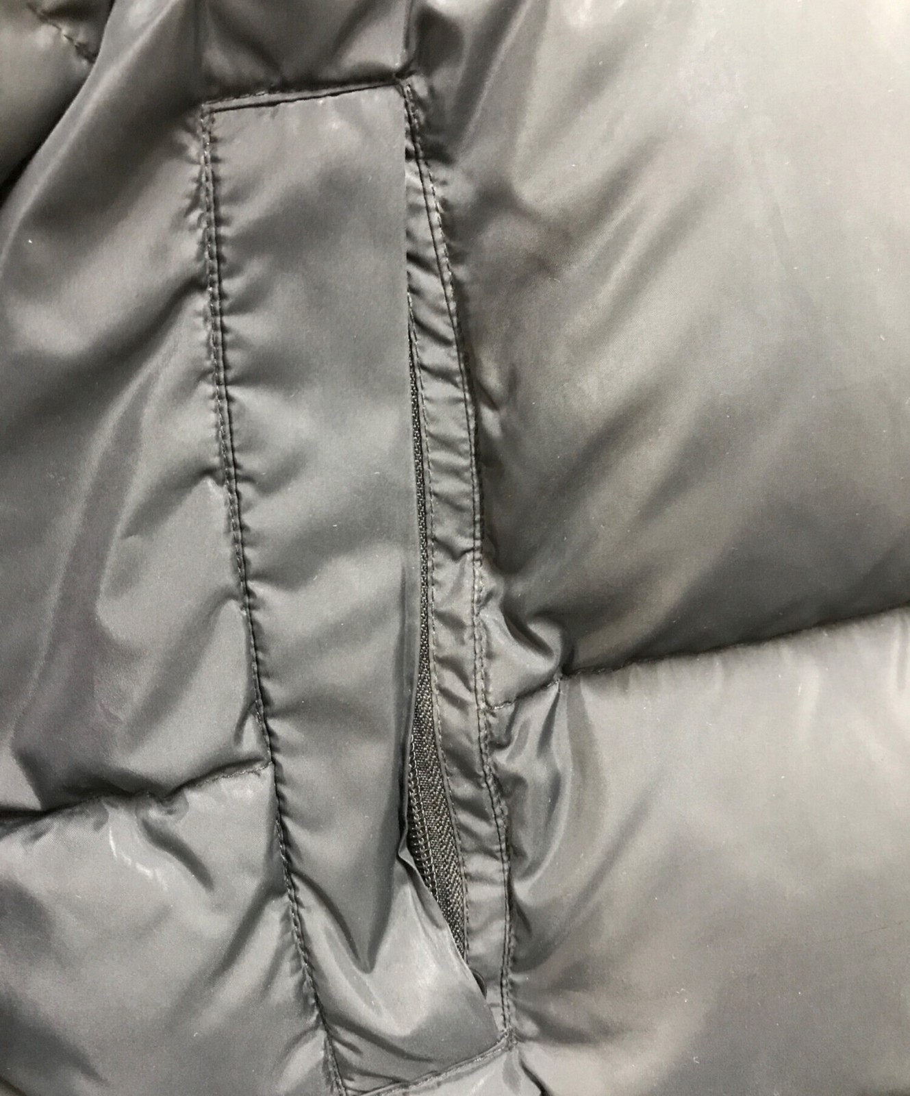 SUPREME Striped Panel Down Jacket Size: S Black x… - image 5