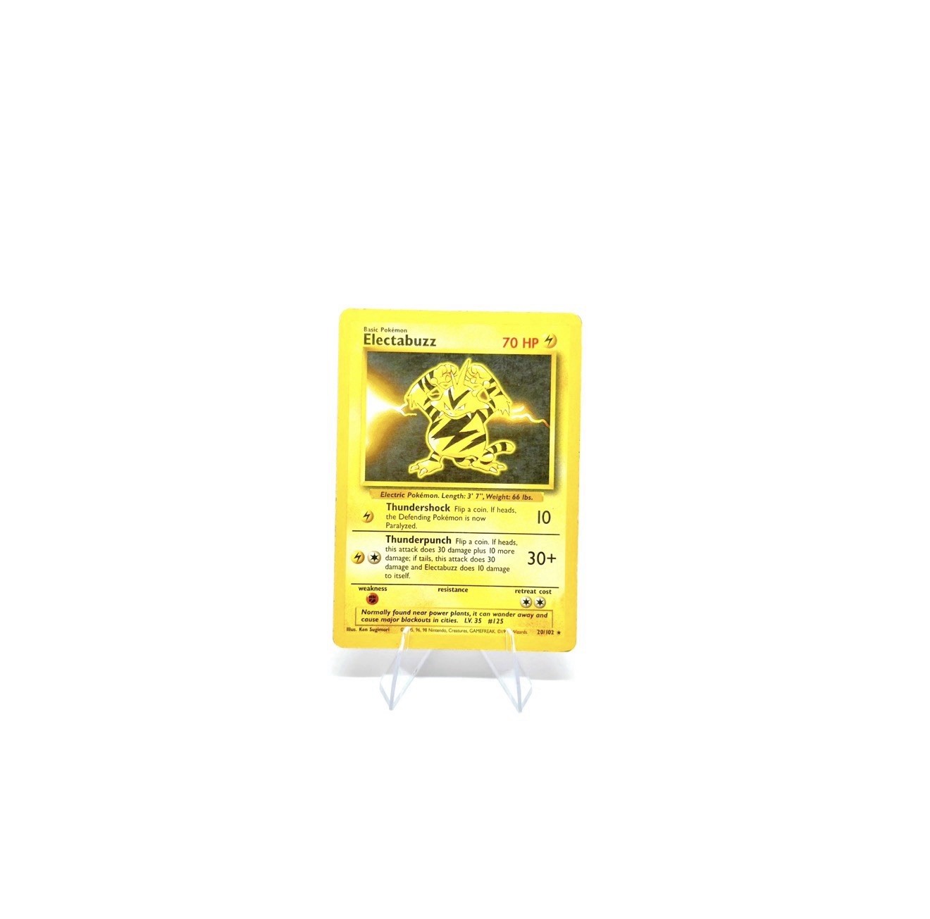 Pokémon Electabuzz 20/102 Base Set Rare Unlimited 1999 LP
