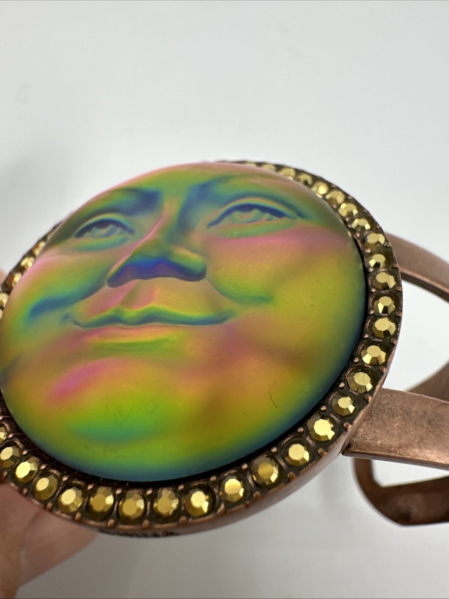 Kirks Folly Glass Seaview Moon 35mm Copper Cuff Bracelet Color