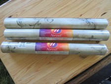 3 Rolls Norwall Vinyl Wallpaper Baroque Flora...