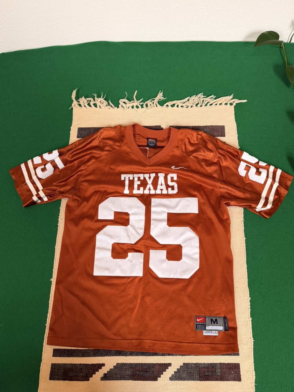 Vintage Texas Longhorns #25 Nike Team Football Jersey Mens Medium