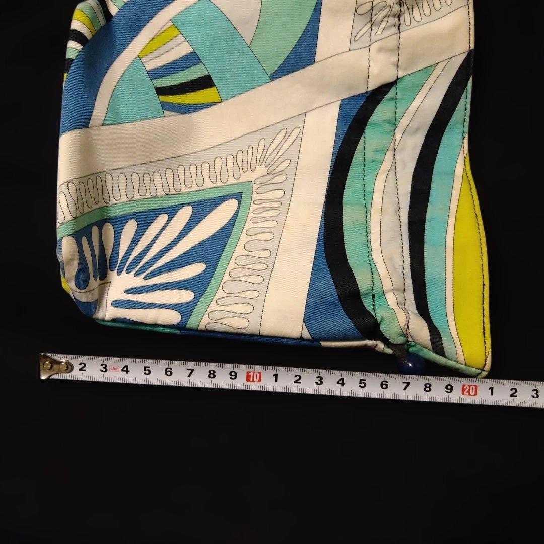 Emilio Pucci All Over Pattern Drawstring Pouch Mu… - image 18