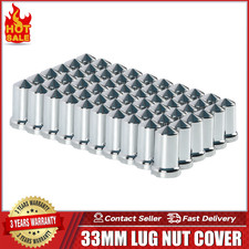 60pcs Lug Nut Covers 33mm Thread-on Chrome Abs Plastic Lug Replaces 3-14inch 60pcs Lug Nut Covers 33mm Thread-on Chrome Abs Plastic Lug Replaces 3-14inch
