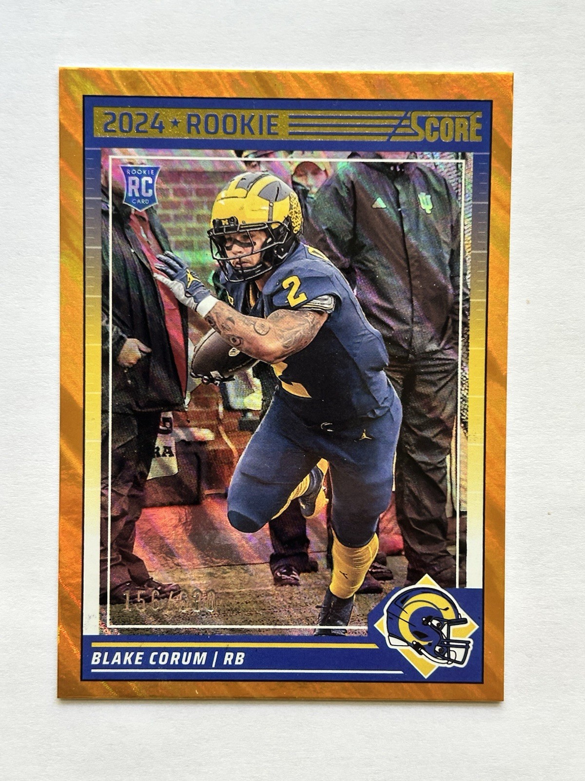 2024 Score - Rookies Blake Corum #389 Lava /630 (RC)