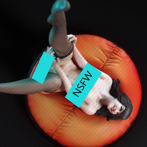 Bambola resina 1/24 sexy Bettie Page NSFW statua non dipinta non assemblata model kit giocattolo - Foto 2 di 8