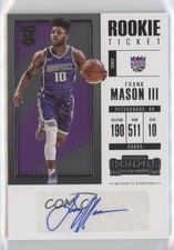 2017 Panini Contenders Retail Rookie Ticket Signatures Frank Mason III Auto 09gu