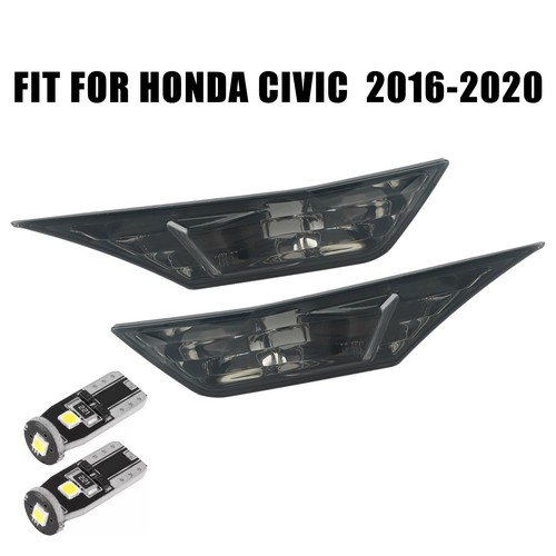 Smoked Side Marker Lamp Turn Signal Light Compatible with For Civic - Picture 5 of 12