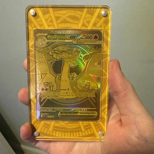 Mega Charizard X ex Gold Hyper Rare 130/094 Pokemon Phantasmal Flames English