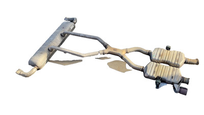   2015 2016 2017 2018 Mercedes-Benz GLE350 Exhaust System Pipe Muffler Resonator