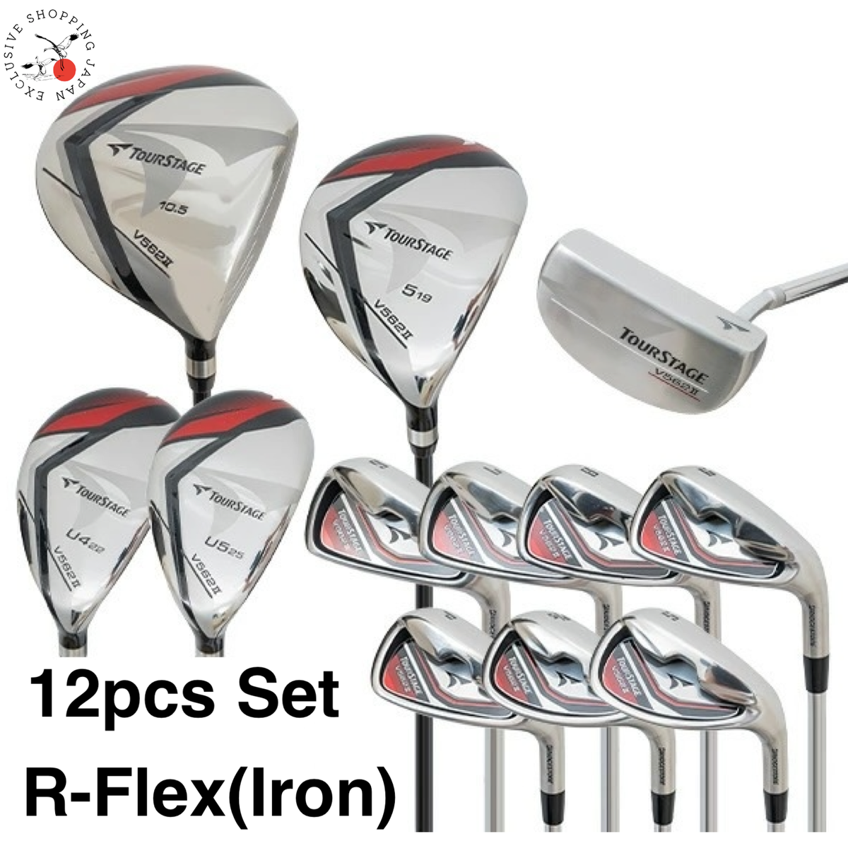 Bridgestone Tour Stage V562Ⅱ Club Set 12pcs 1W/5W/4,5H/6-sw(R