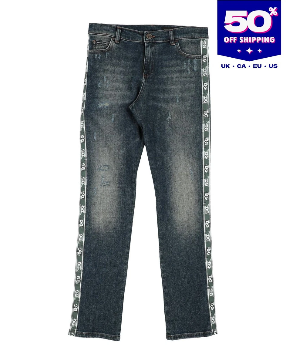 Jean Dolce & Gabbana Junior – Crème, Taille L (36 Fr), Coton Et élasthanne