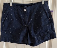 NWT Nautica Women s Shorts Size 4 Anchor Preppy Chino Ocean Vacation Nautical