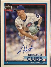 2026 Topps Series 1 - 1991 Topps Baseball Autographs Cade Horton #91A-CH (AU)