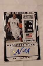 2020-21 Panini Contenders Draft Picks  Auto Naji Marshall #120 Prospect Ticket 