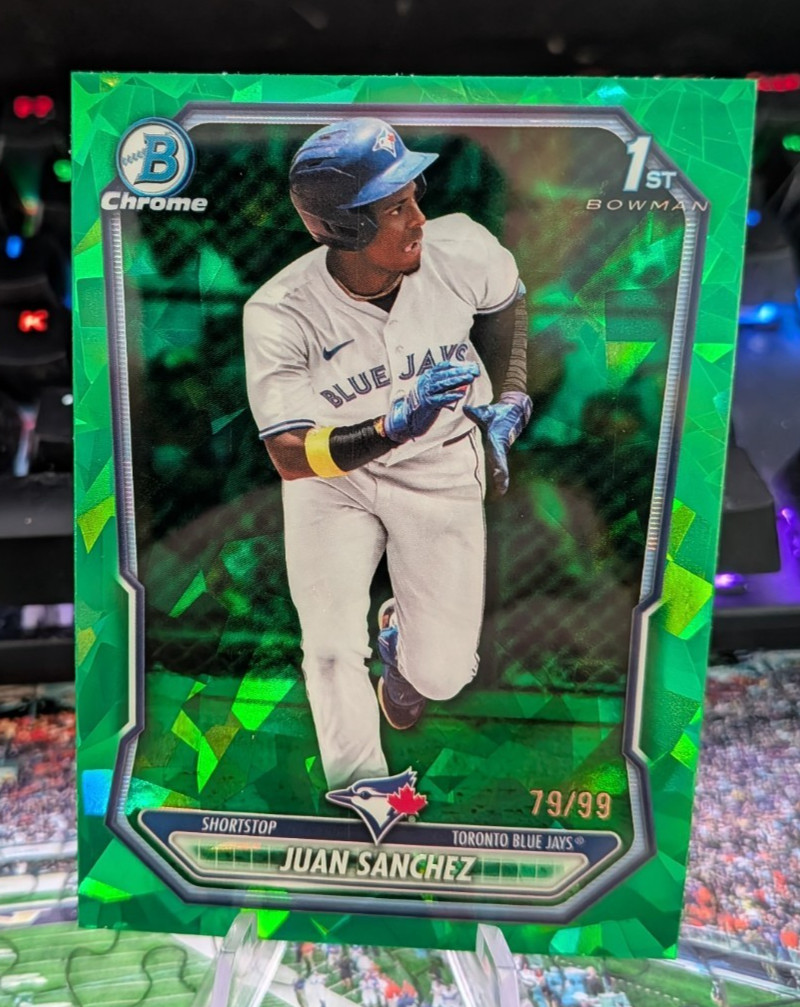 2026 Bowman Sapphire -Juan Sanchez - Green /99 #BCP-25