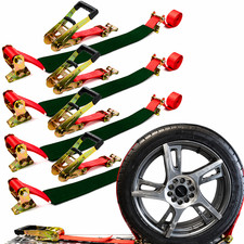 Bxr 3 Point Pro Car Tie Down E-track Rolling Idler - Car Hauler Trailer 4pack