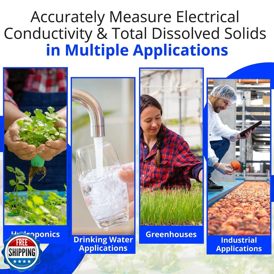 Pluma de Conductividad Bluelab PENCON y Medidor Digital TDS, Probador de Agua para Tempe Foto 3 de 4