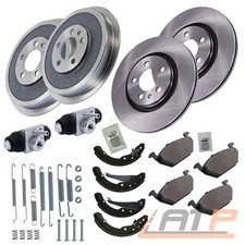 BREMSENSATZ BREMSENKIT VORNE + 2x BREMSTROMMEL HINTEN FÜR SKODA OCTAVIA 1U 96-99