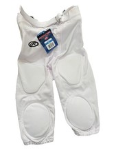 Rawlings Youth XL Football Pants Integrated Pads White Practice Game Pants NWT