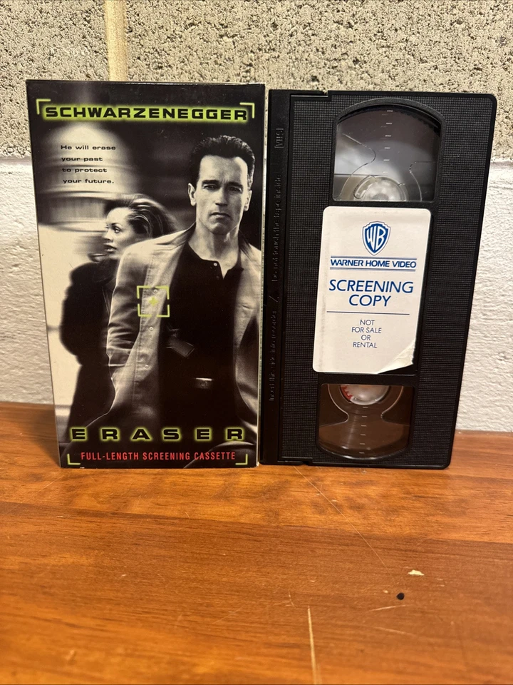 Eraser VHS Demo Promo Screener Tested Arnold Schwarzenegger - Image 2 of 4