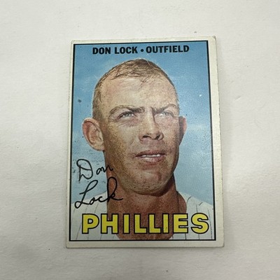 1967 Topps #376 Don Lock - Philadelphia Phillies