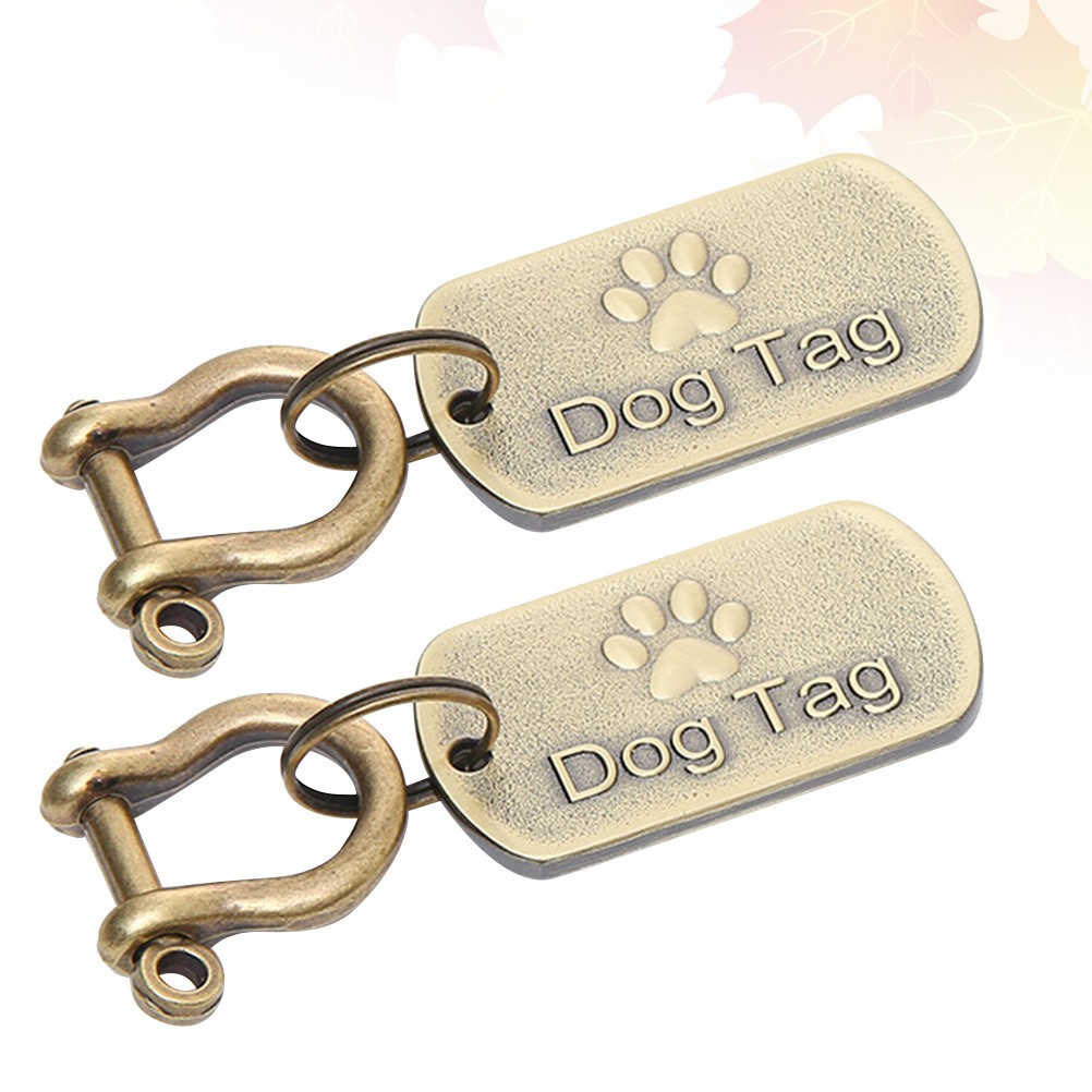 2 Pcs Accessori Per Cane Cani Targhetta Collare Animali Domestici