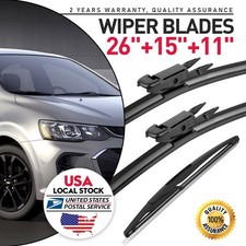 26 15 11 Windshield Wiper Blades Premium Rubber Window Front Rear Wipers
