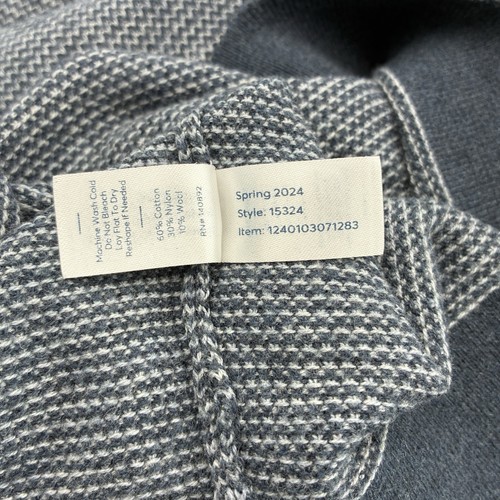 Marine Layer Johnny Collar Knit Polo Sweater Men Large Short Sleeve Cotton Blend - Picture 10 of 10