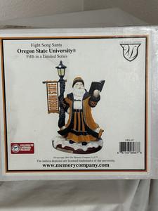 The Memory Company Fight Song Santa Figurine Oregon State Univ Series 5th