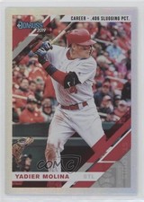 2019 Panini Donruss Variation Career Stat Line /406 Yadier Molina (Hitting) 04br