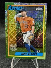 JOSE ALTUVE 2025 TOPPS SERIES 1 CHROME SILVER PACKS 1990 HOUSTON ASTROS