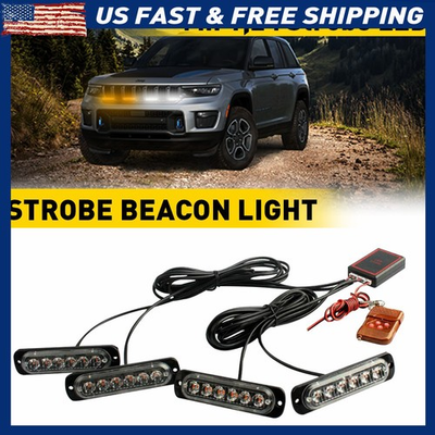#ad #ad RV for SUV flashing 18 different patterns 6LED Warning Hazard Dash Strobe Lamp $17.09