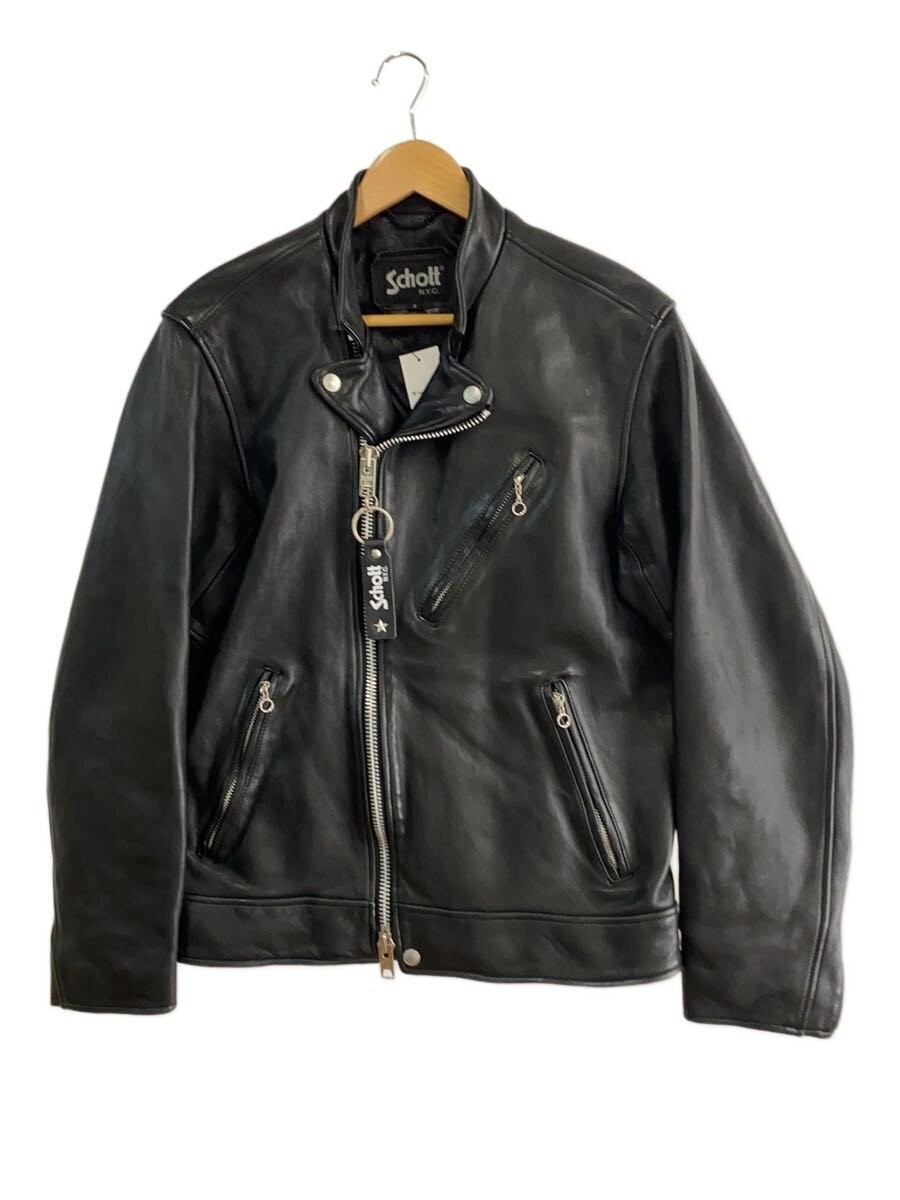 Schott Double Riders Jacket/S/Sheep Leather/Blk/3101057 3480