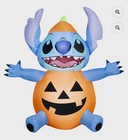Halloween Inflatable Stitch in Pumpkin Costume Yard Decor, 41"x29"x54" NEW US🎃