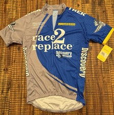 Image of NEW NIKE LIVESTRONG DISCOVERY CHANNEL RACE 2 REPLACE CYCLING JERSEY MED ITALY