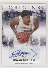 2021 Panini Chronicles Draft Picks Origins Rookie 98/199 Juwan Durham Auto 7i2