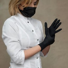 50x Heavy Duty Pure Nitrile Disposable Gloves for Kitchen, Tattoo Beauty Salon