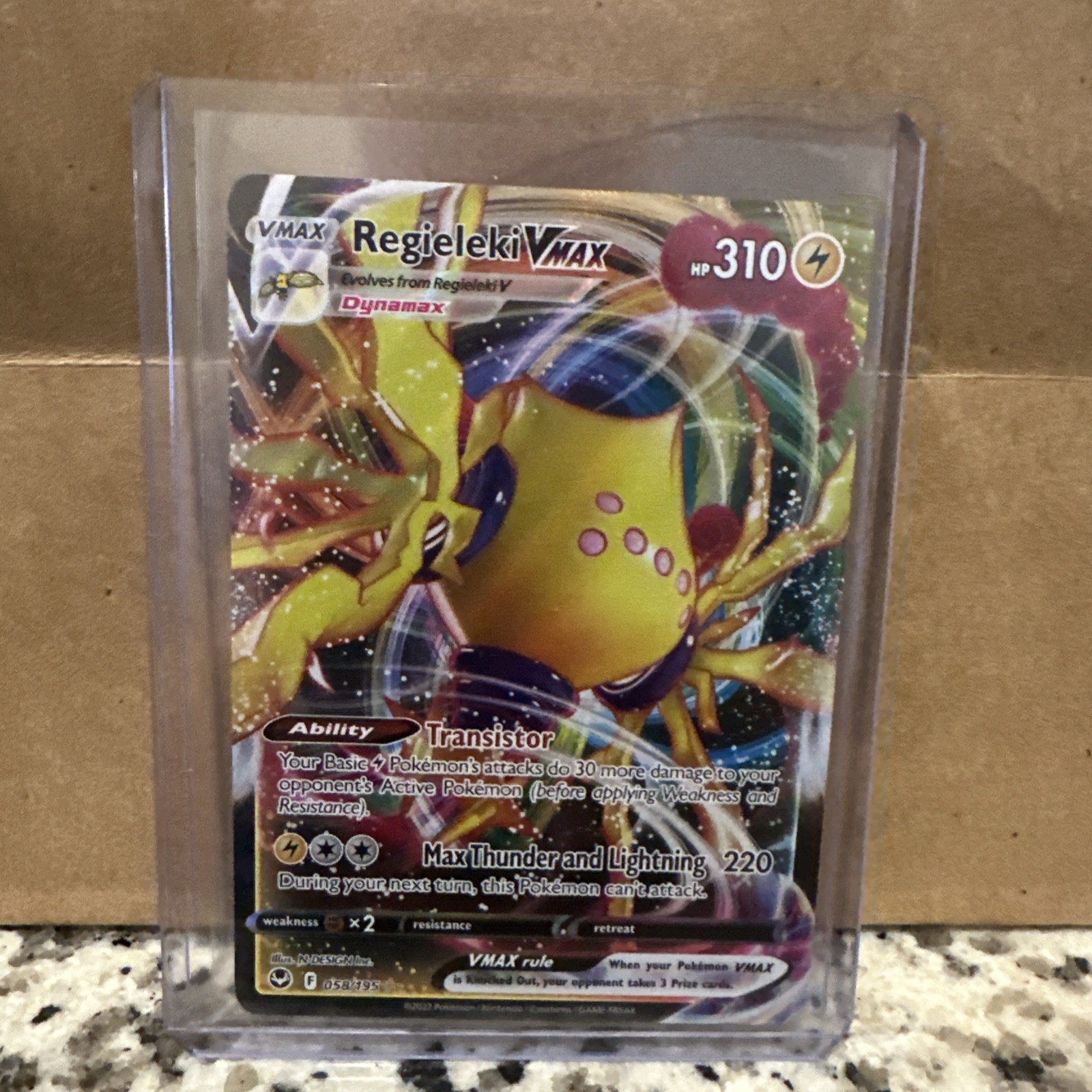 Pokemon Regieleki Vmax 058/195 - Silver Tempest NM/English