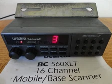 Uniden Bearcat BC 560XLT 16 Channel Mobile Home Base Scanner & Instructions