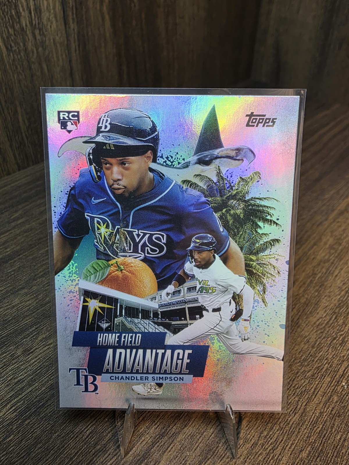 2025 Topps Update Chandler Simpson Home Field Advantage SSP SP HA-50 TB Rays RC