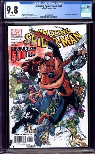 AMAZING SPIDER-MAN #500 CGC 9.8 WHITE PAGES // MARVEL COMICS 2003