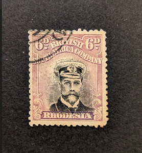 RHODESIA VALUE STAMP # 127