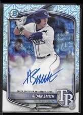 2025 Bowman Chrome Auto Aidan Smith #BMA-AS Mojo Refractor Rays