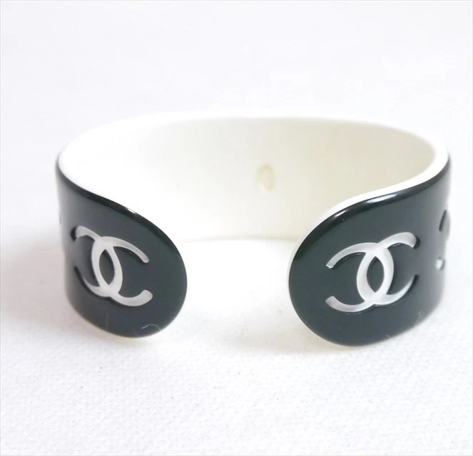 Authentic CHANEL Coco Mark Bangle Jelly/Plastic #5465 - Image 4 of 4