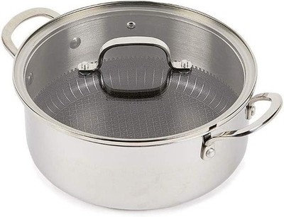 Copper Chef Titan Pan, Try Ply Stainless Steel Non-Stick Frying Pans, 7.5 QT