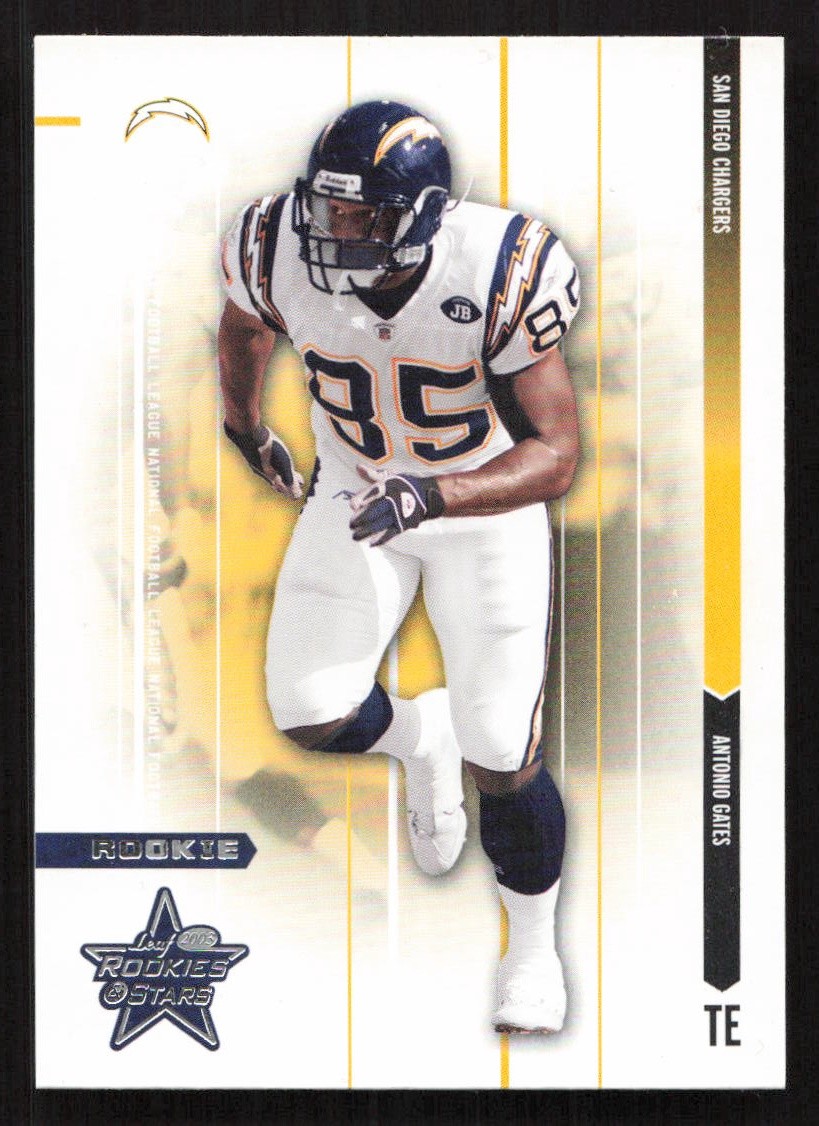 2003 Leaf Rookies & Stars Antonio Gates RC Rookie #132 Card