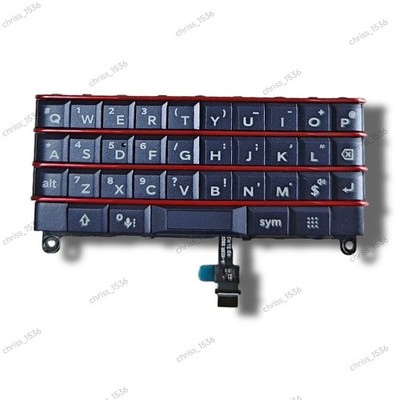 For BlackBerry Key2 LE Buttons Keypad Skin Keyboard Fingerprint Sensor - Red